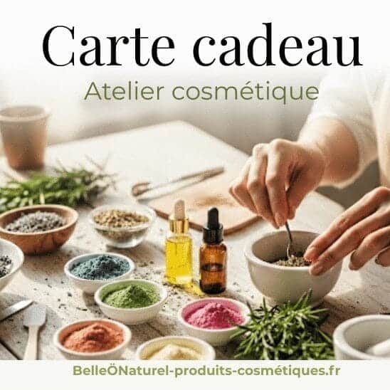 carte cadeau atelier cosmétique