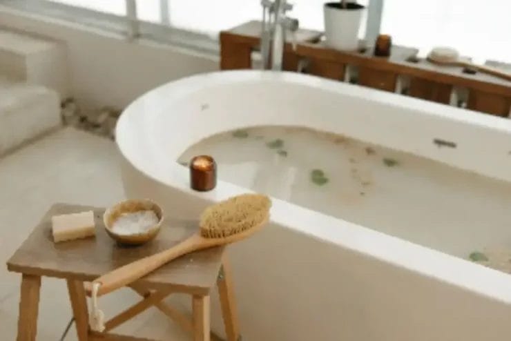 la douceur d'un bain